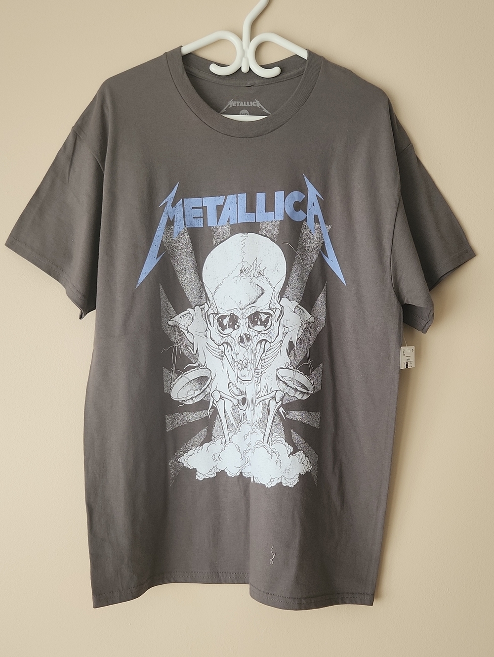 Charcoal Graphic Band T‑Shirt - Gray
